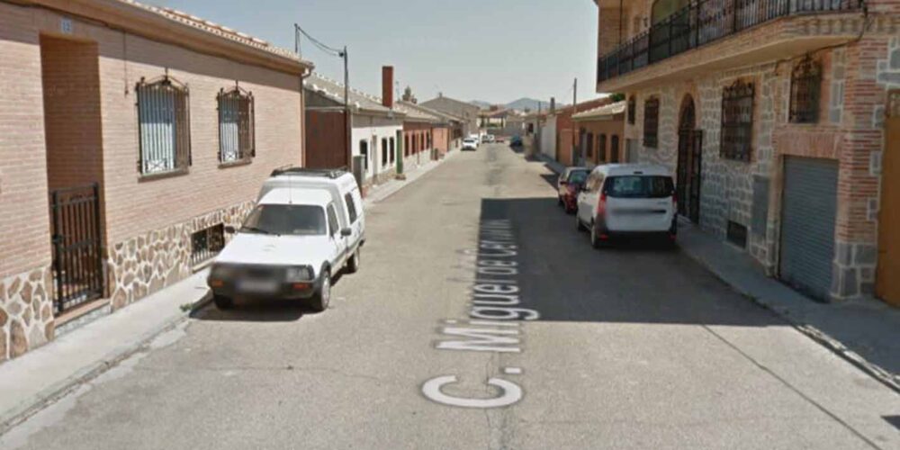 El crimen ocurrió en la calle Miguel de Cervantes de Gálvez. Foto: Google Maps.