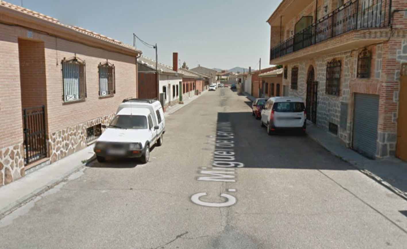 El crimen ocurrió en la calle Miguel de Cervantes de Gálvez. Foto: Google Maps.