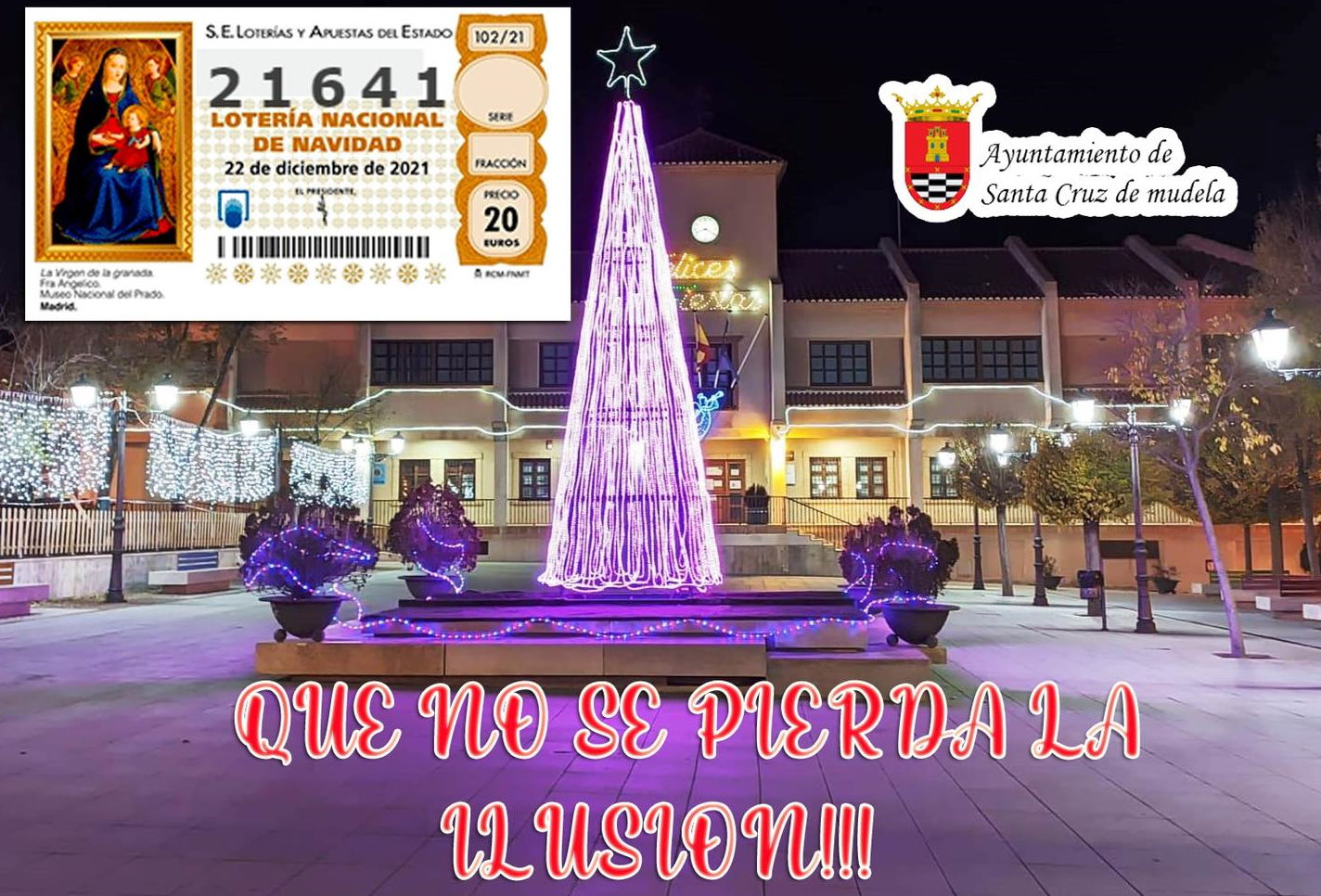 Santa Crxuz de Mudela, todos a una en la Lotería de Navidad.