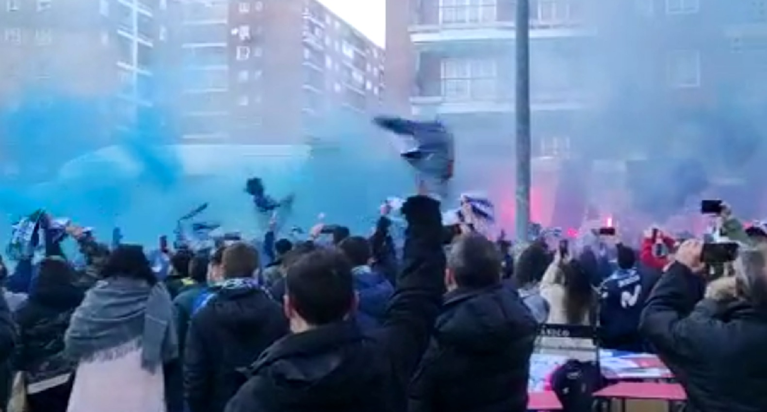 Recibimiento al Talavera antes del encuentro frente al Betis.