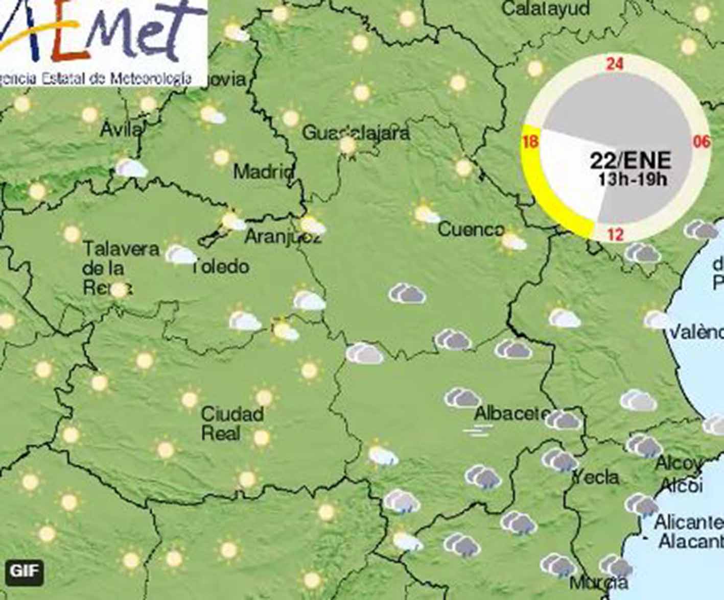 La predicción de la Aemet para hoy sábado: frío, frío...