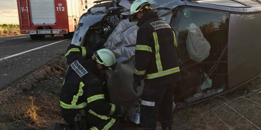 Foto de una actuación de los bomberos del Sepei Albacete. Foto: Sepei Albacete.