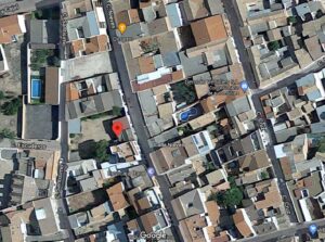 Calle Nieves en Bolaños de Calatrava: pelea, agresión y hombre al hospital. Imagen: Google Maps.