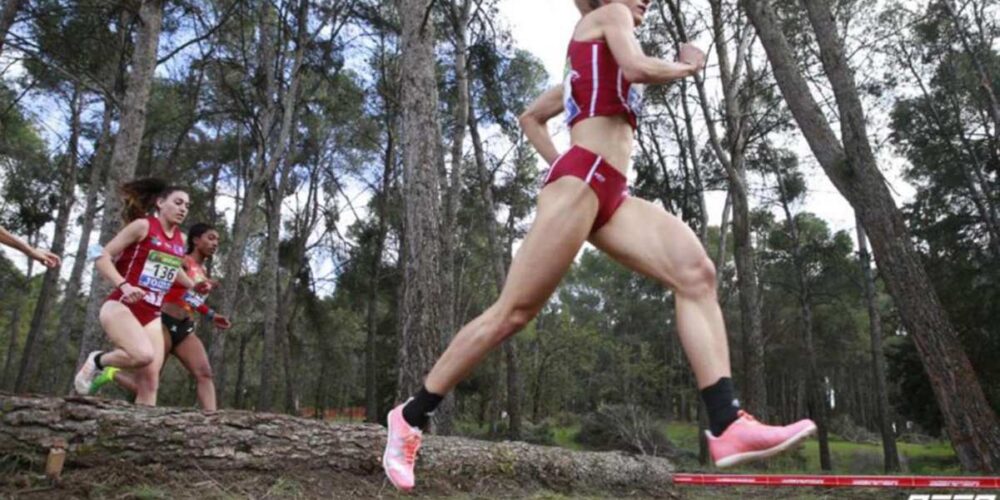 Irene Sánchez-Escribano, cuando ganó el Nacional de cross en 2021.