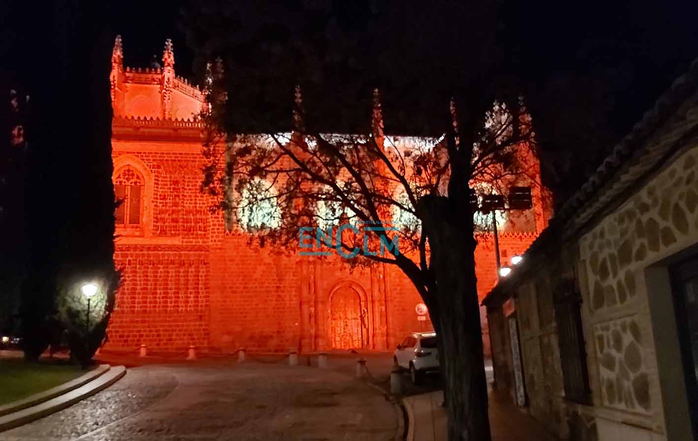 Uno de los colores con los que se iluminará San Juan de los Reyes.