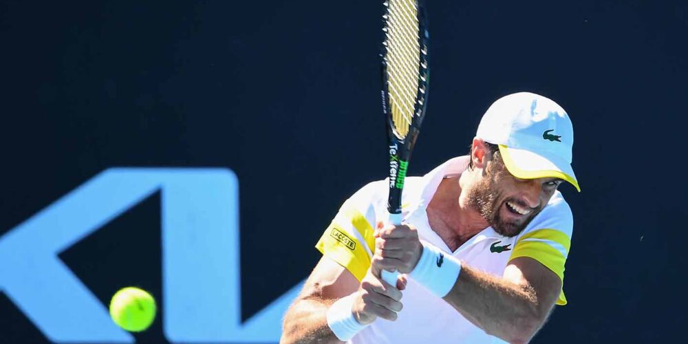 Pablo Andújar no pudo pasar a octavos del Open de Australia. Foto (de un torneo anterior): @pabloandujar.
