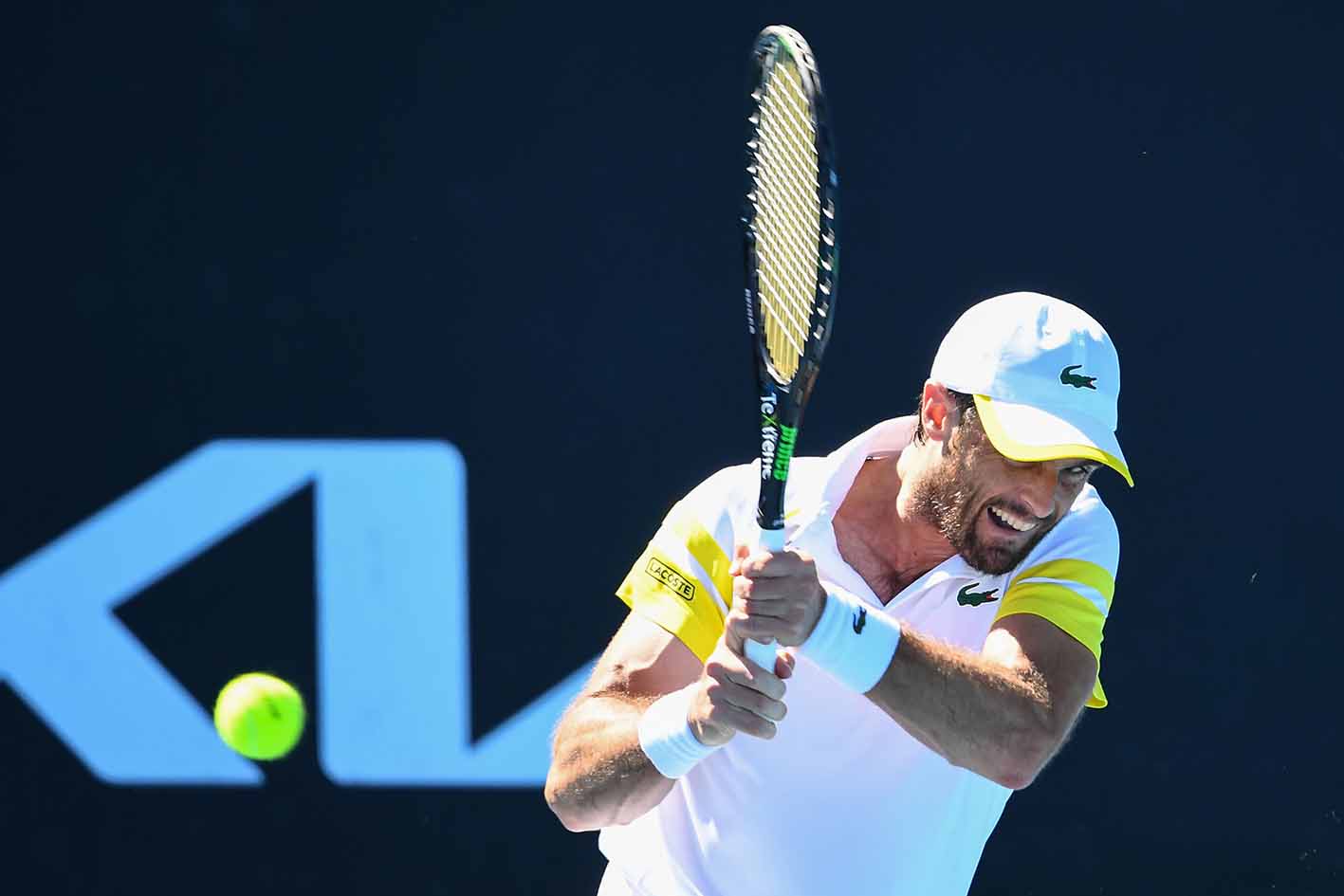 Pablo Andújar no pudo pasar a octavos del Open de Australia. Foto (de un torneo anterior): @pabloandujar.