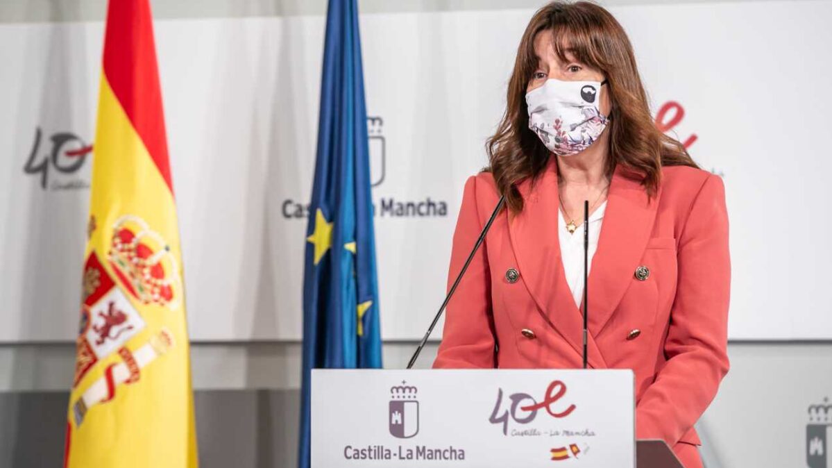 La portavoz del Gobierno de Castilla-La Mancha, Blanca Fernández.