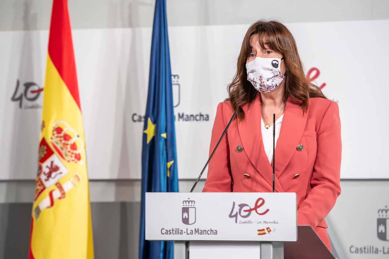 La portavoz del Gobierno de Castilla-La Mancha, Blanca Fernández.