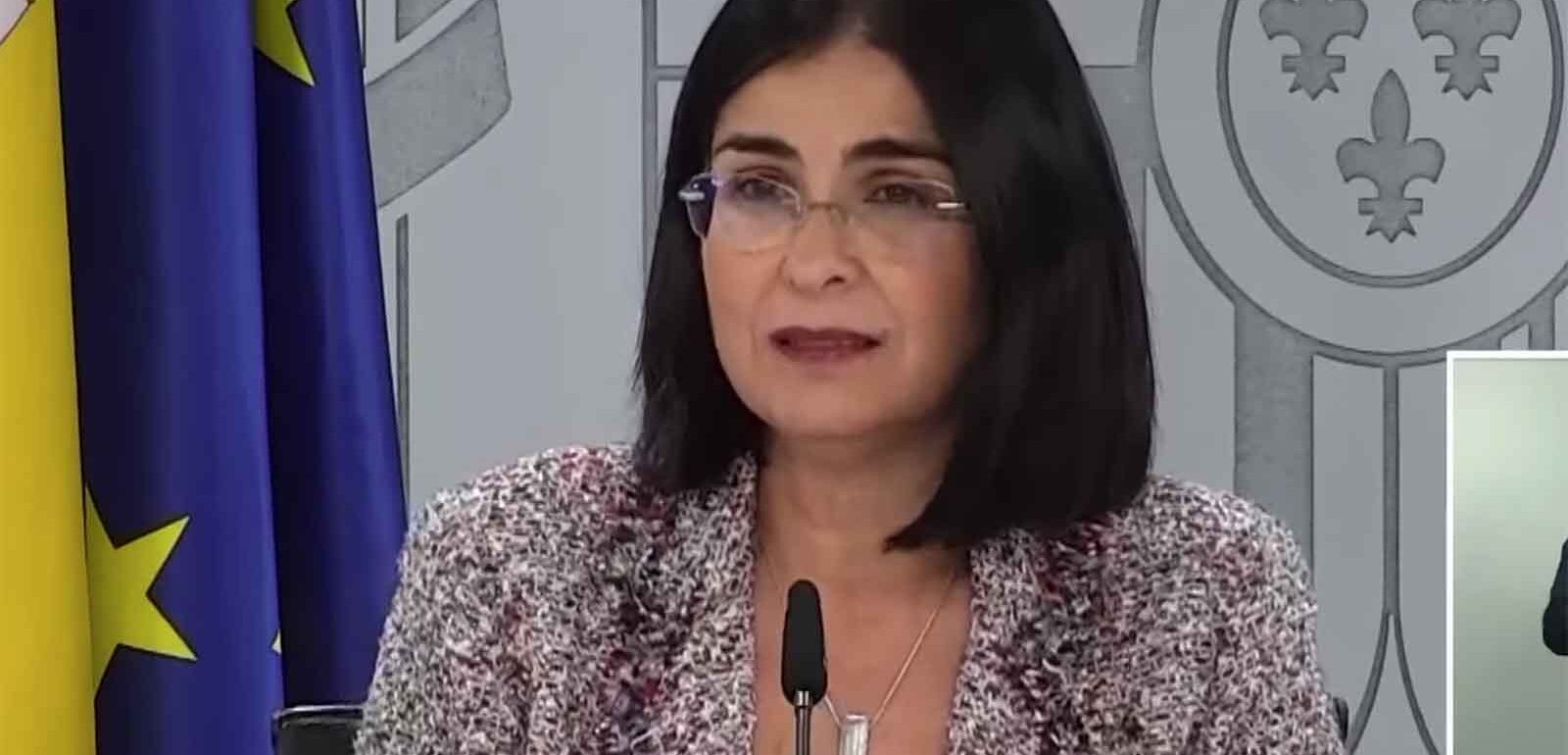 La ministra de Sanidad, Carolina Darias.