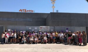 Jornada anterior de paro en Atento Toledo.