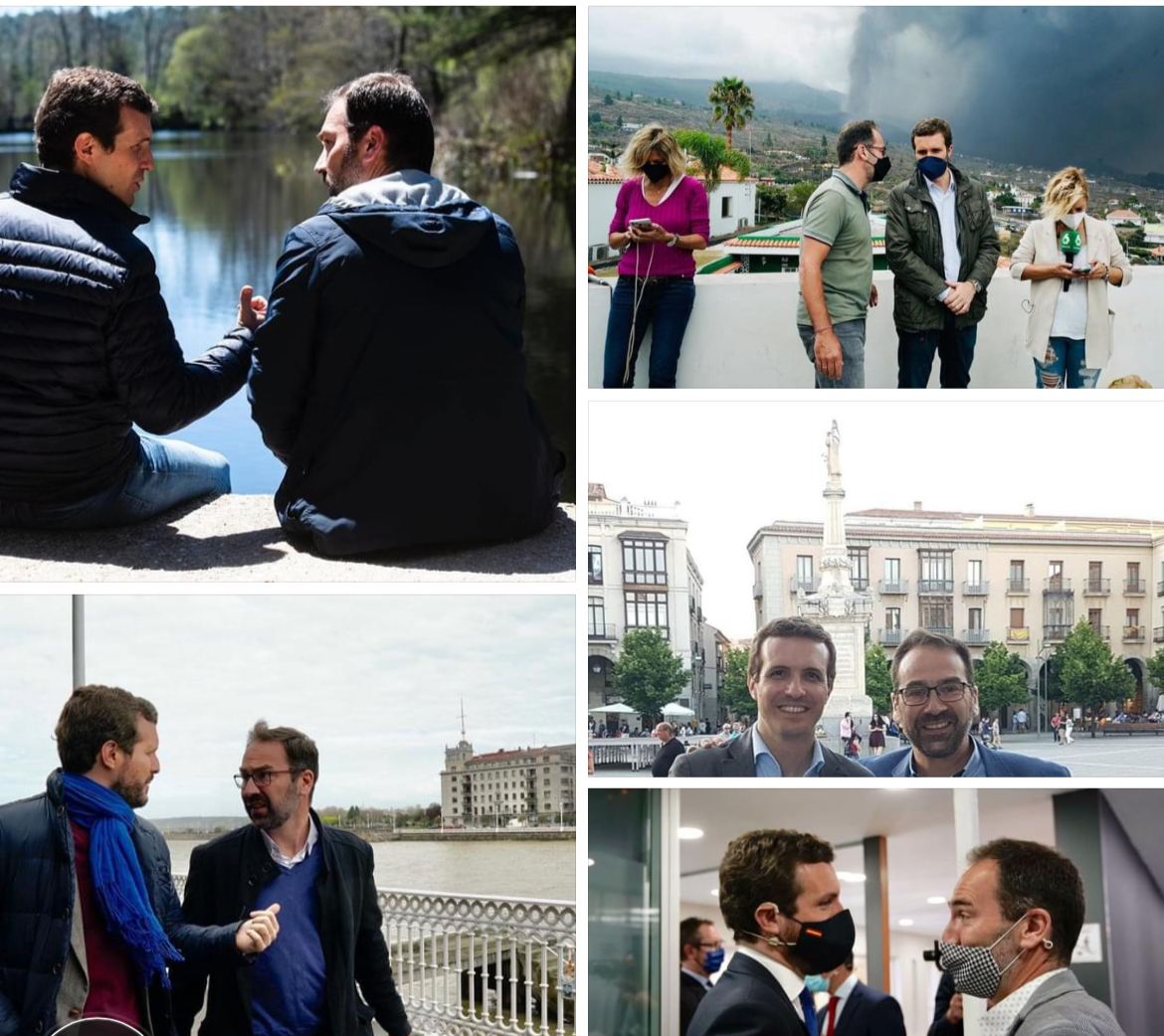 Álvaro Mateos junto con Pablo Casado.