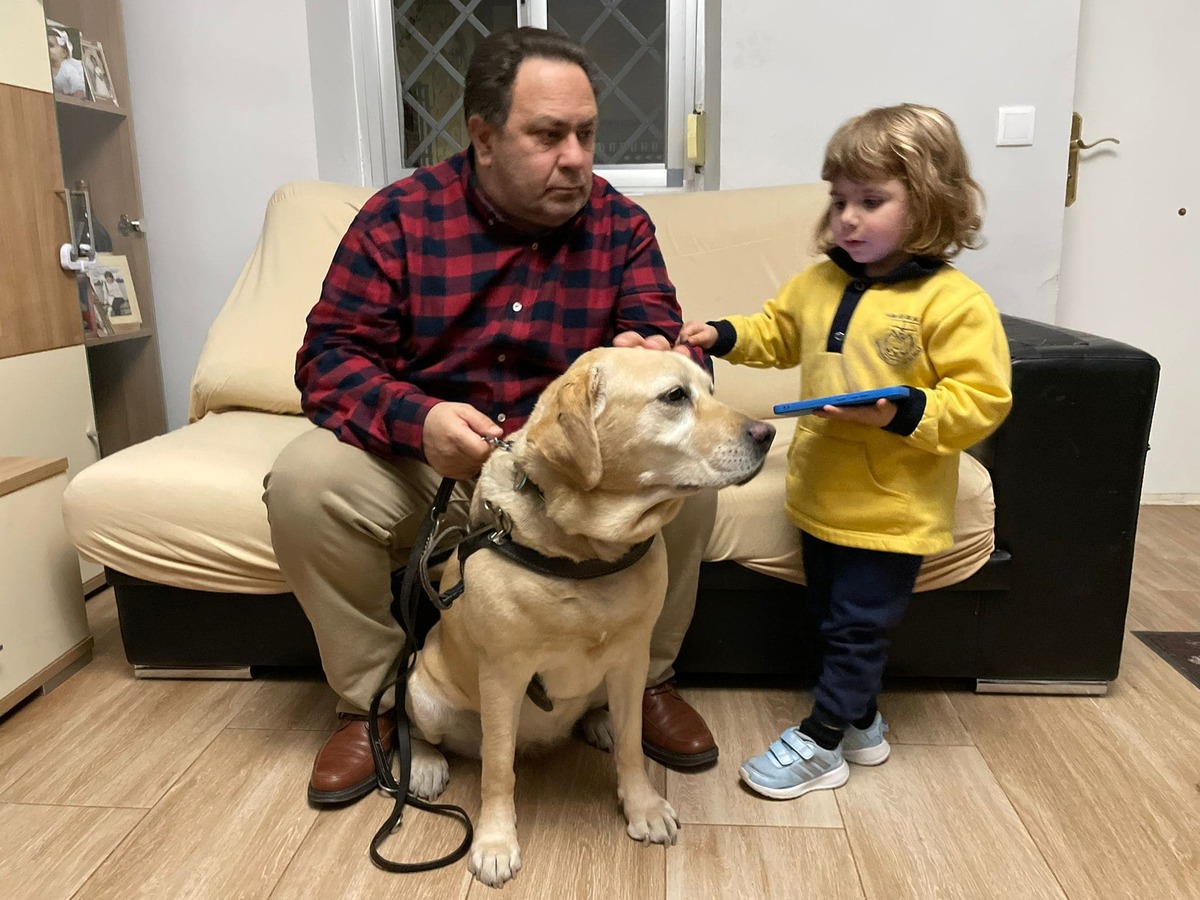 Desi, Abel y su nieta Ariadna.