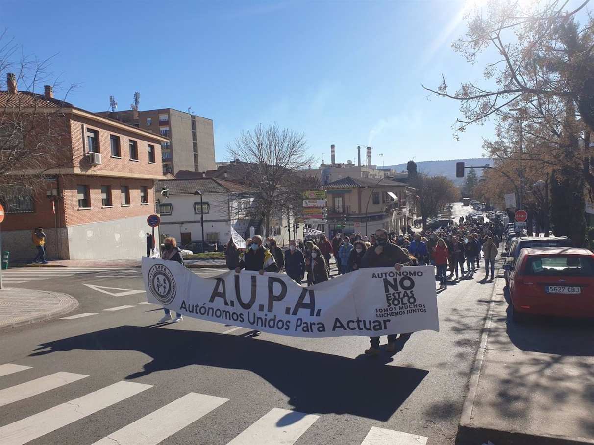 Manifestación en Azuqueca pidiendo más policías locales. Foto: EP.