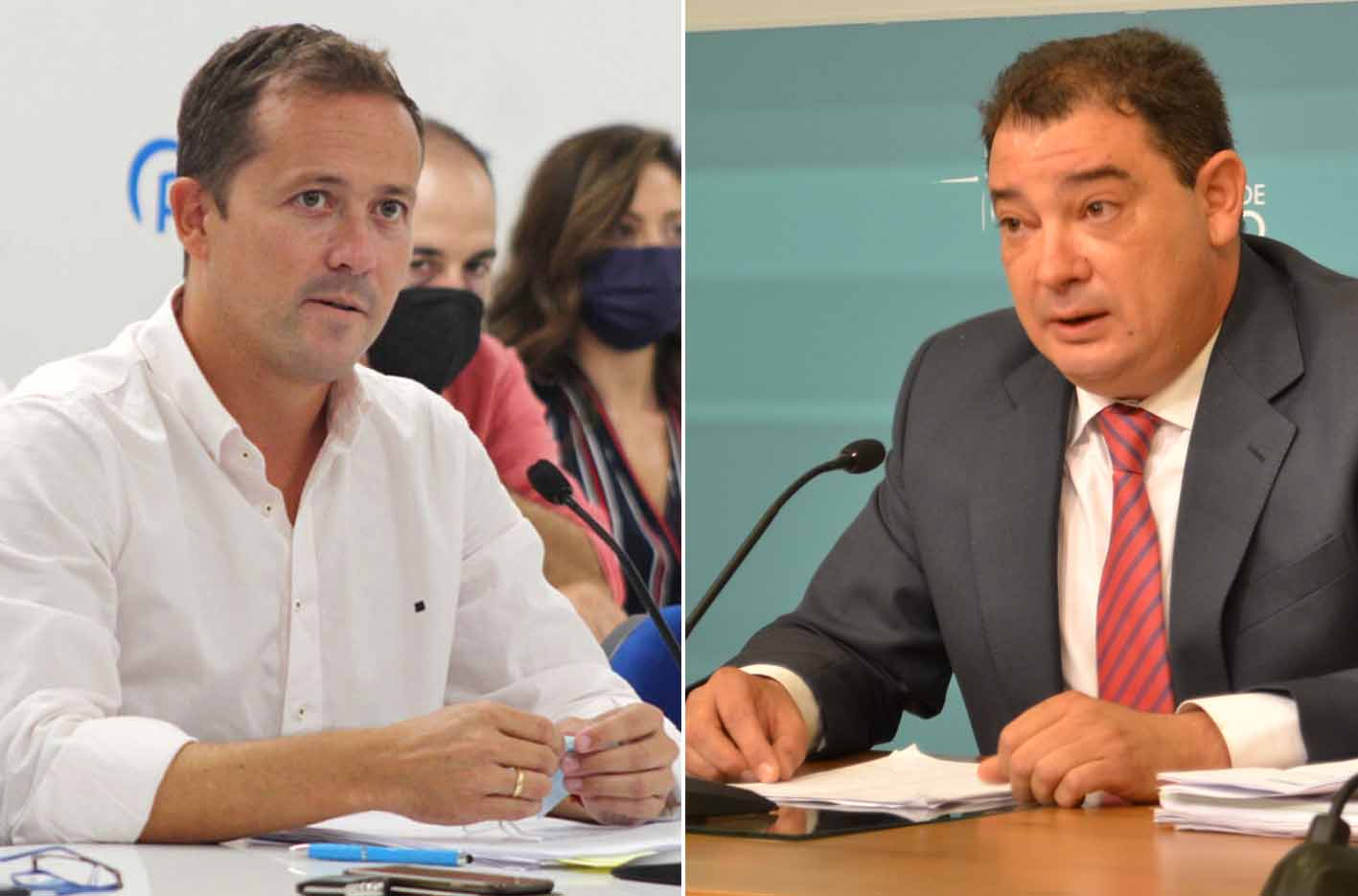 Carlos Velázquez, presidente del PP en la provincia de Toledo; y Manuel Fernández, presidente del Grupo Popular en la Diputación de Toledo, los dos auténticos protagonistas de esta historia.