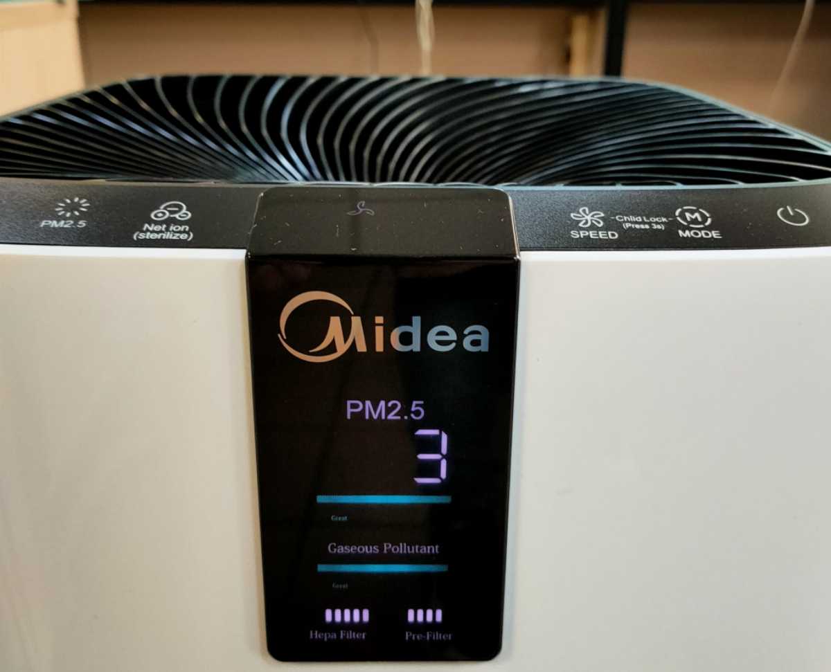 Imagen de un purificador de aire de filtros EPA.