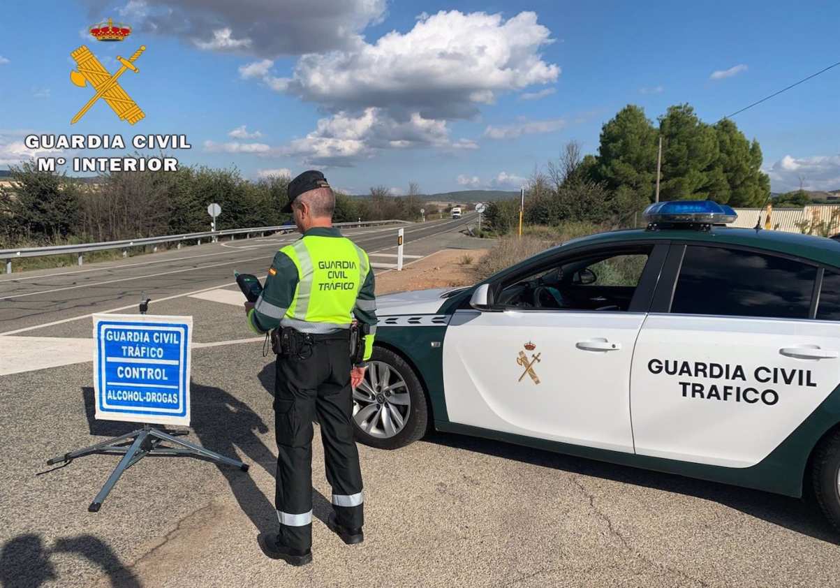 Operación de la Guardia Civil contra la conducción bajo los efectos del alcohol. Foto: EP (archivo).