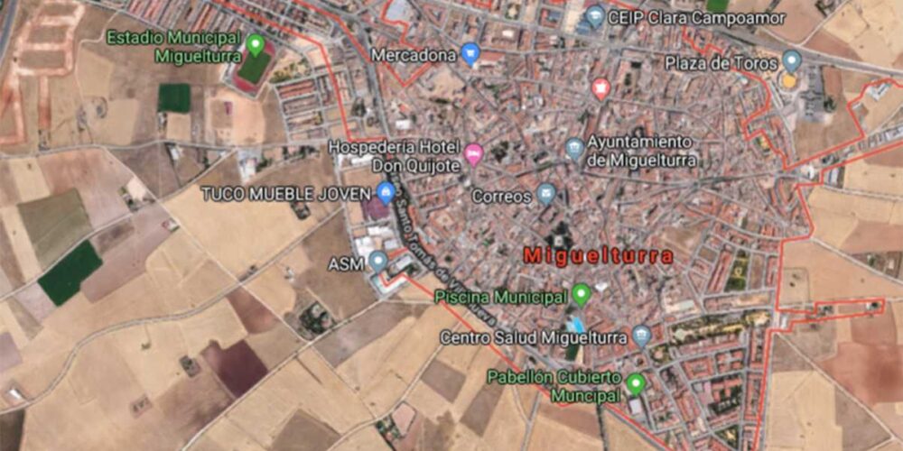 Robo hasta 23 veces en Miguelturra. Imagen: Google Maps.