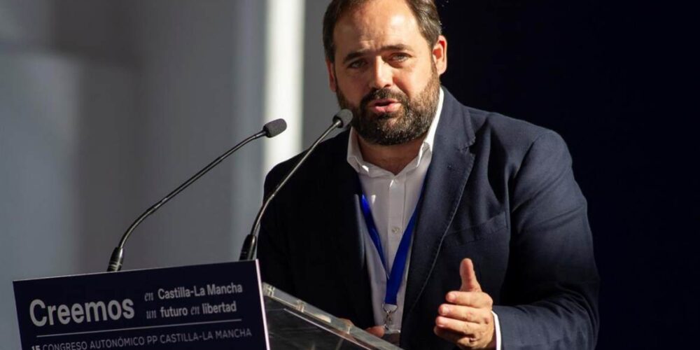 Paco Núñez, durante el Congreso de su partido en Puertollano, en noviembre.