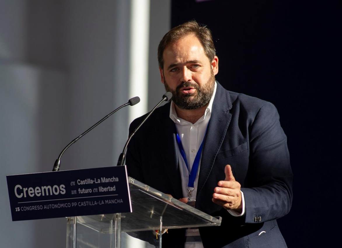 Paco Núñez, durante el Congreso de su partido en Puertollano, en noviembre.