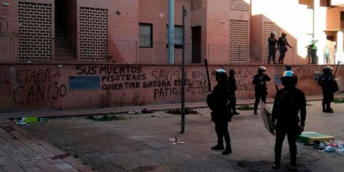 Gran operación policial en un barrio de Puertollano.