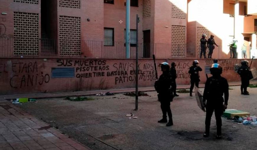 Gran operación policial en un barrio de Puertollano.