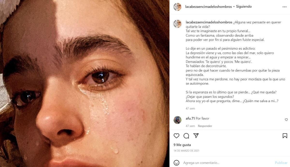 Una publicación del Instagram de Ángela Mialdea.