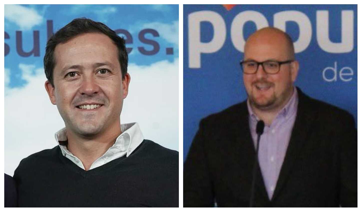 Los presidentes provinciales del PP en Toledo y Guadalajara, Carlos Velázquez y Lucas Castillo.