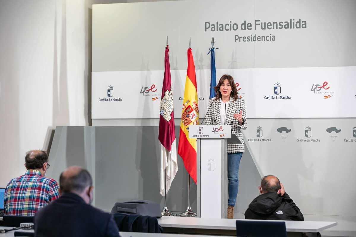 Blanca Fernández, portavoz del Gobierno de Castilla-La Mancha.