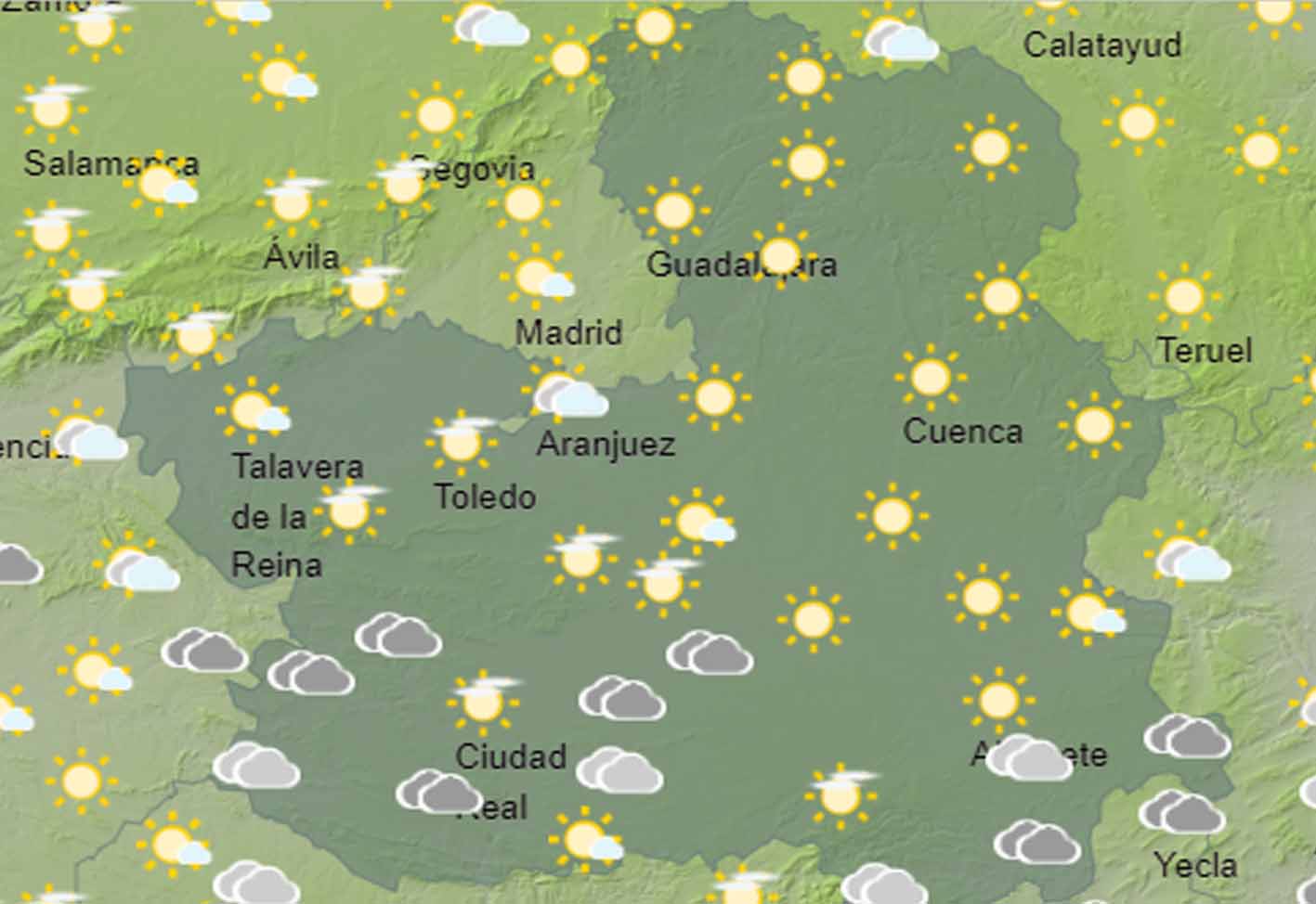 Más riesgo de nieve en CLM