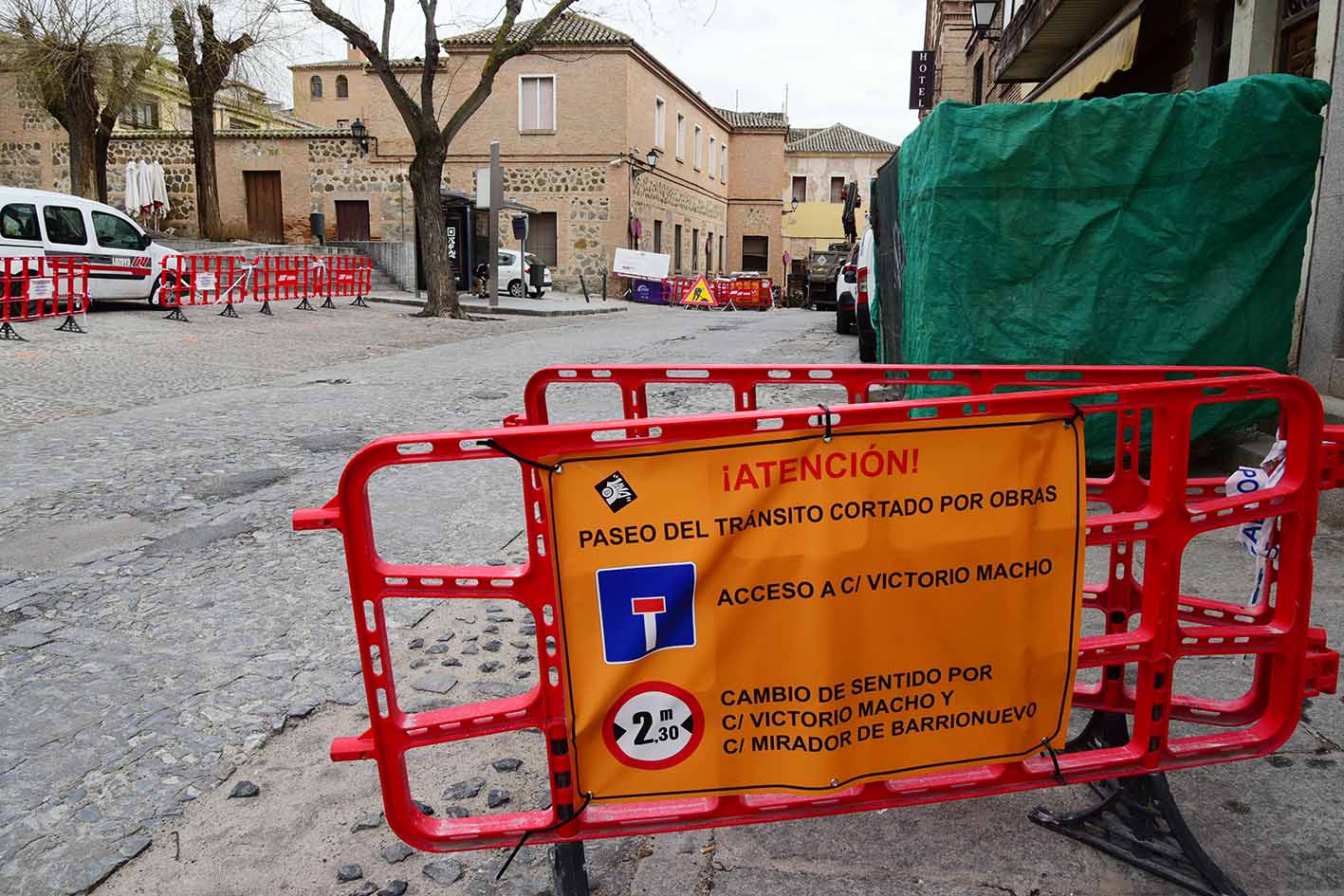 La nueva fase de la obra comprenderá el tramo entre la plaza de Barrionuevo y la calle Victorio Macho. Foto: Rebeca Arango.