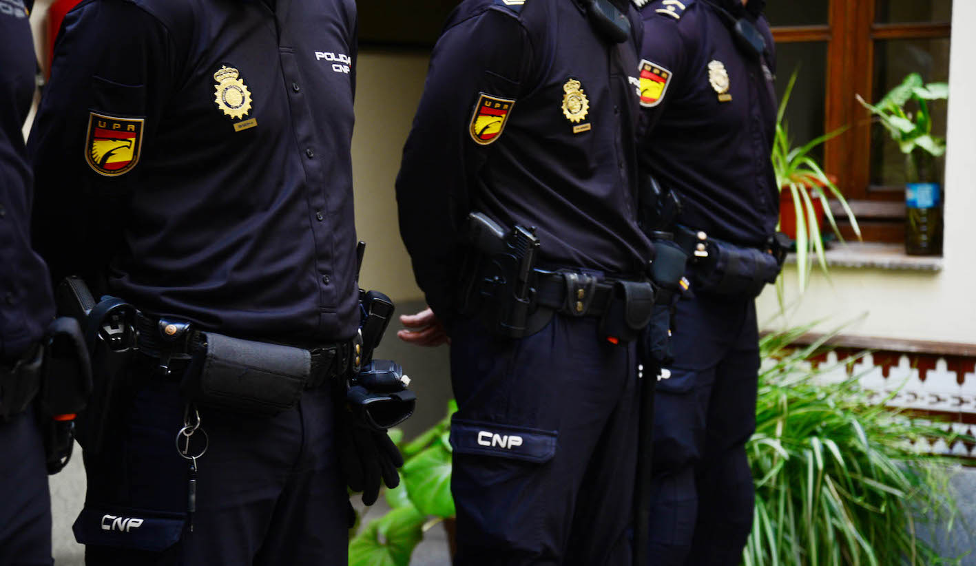 Importante operación de la Policía Nacional (foto de archivo) contra un grupo que traficaba con tabaco falsificado.