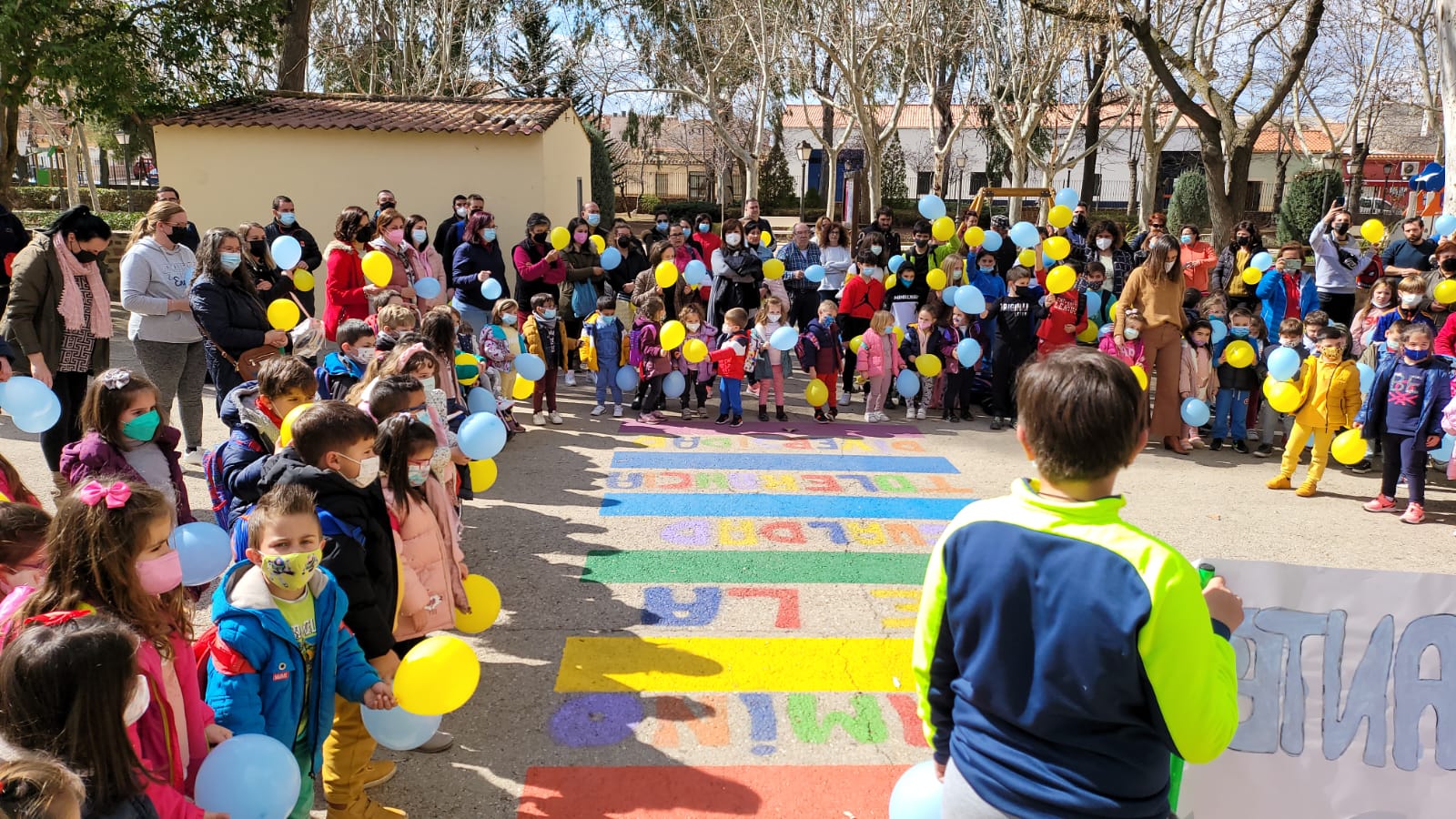 Alumnos del Colegio Cervantes en Ciudad Real.