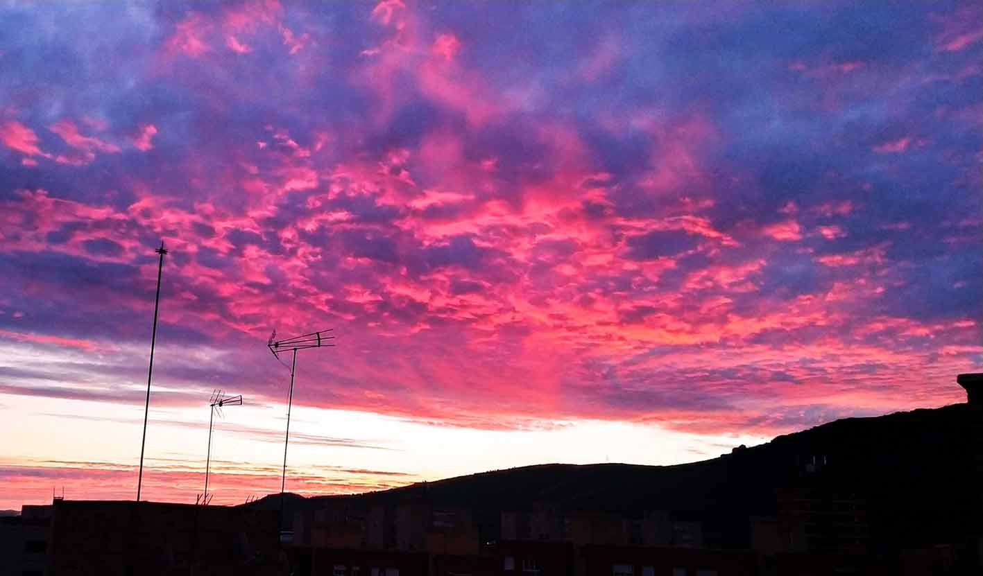 Precioso amanecer en CLM. Foto: @video2paco.
