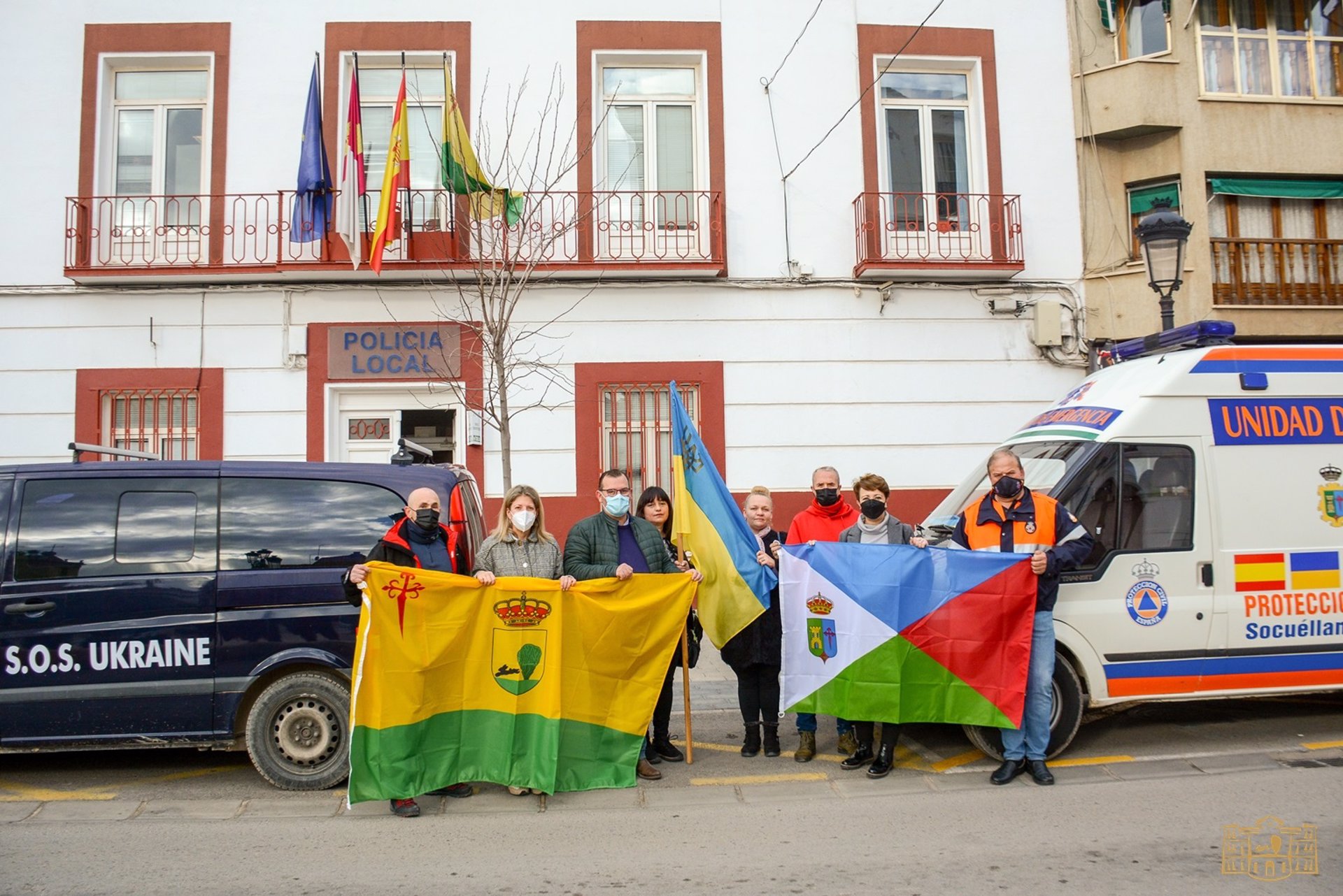 bombero d Tomelloso lleva ayuda a Ucrania