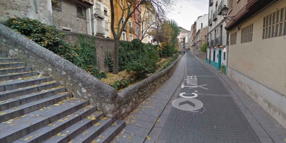 Calle los Tintes, en Cuenca.