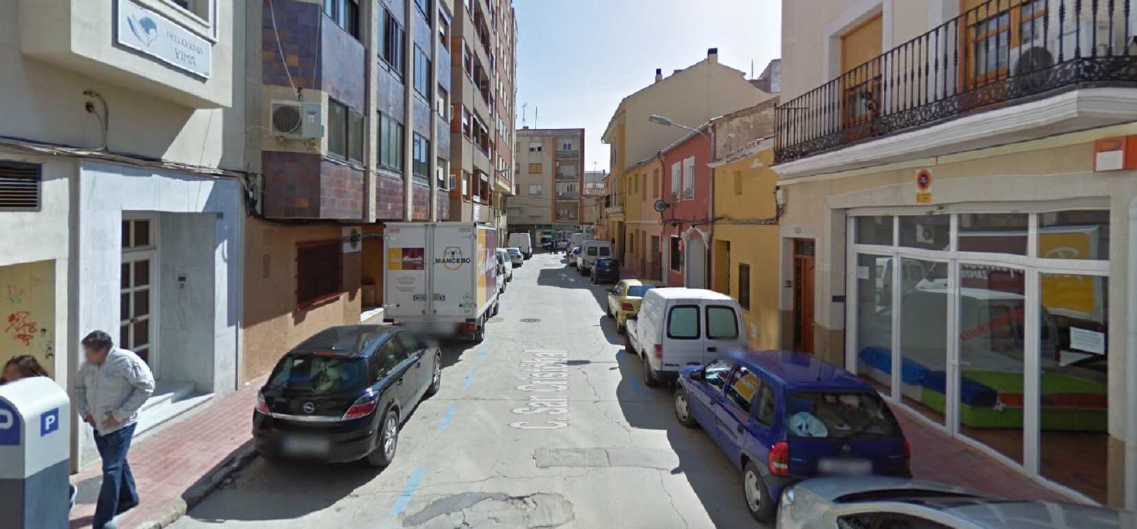 Calle San Cristóbal, en Almansa (Albacete).