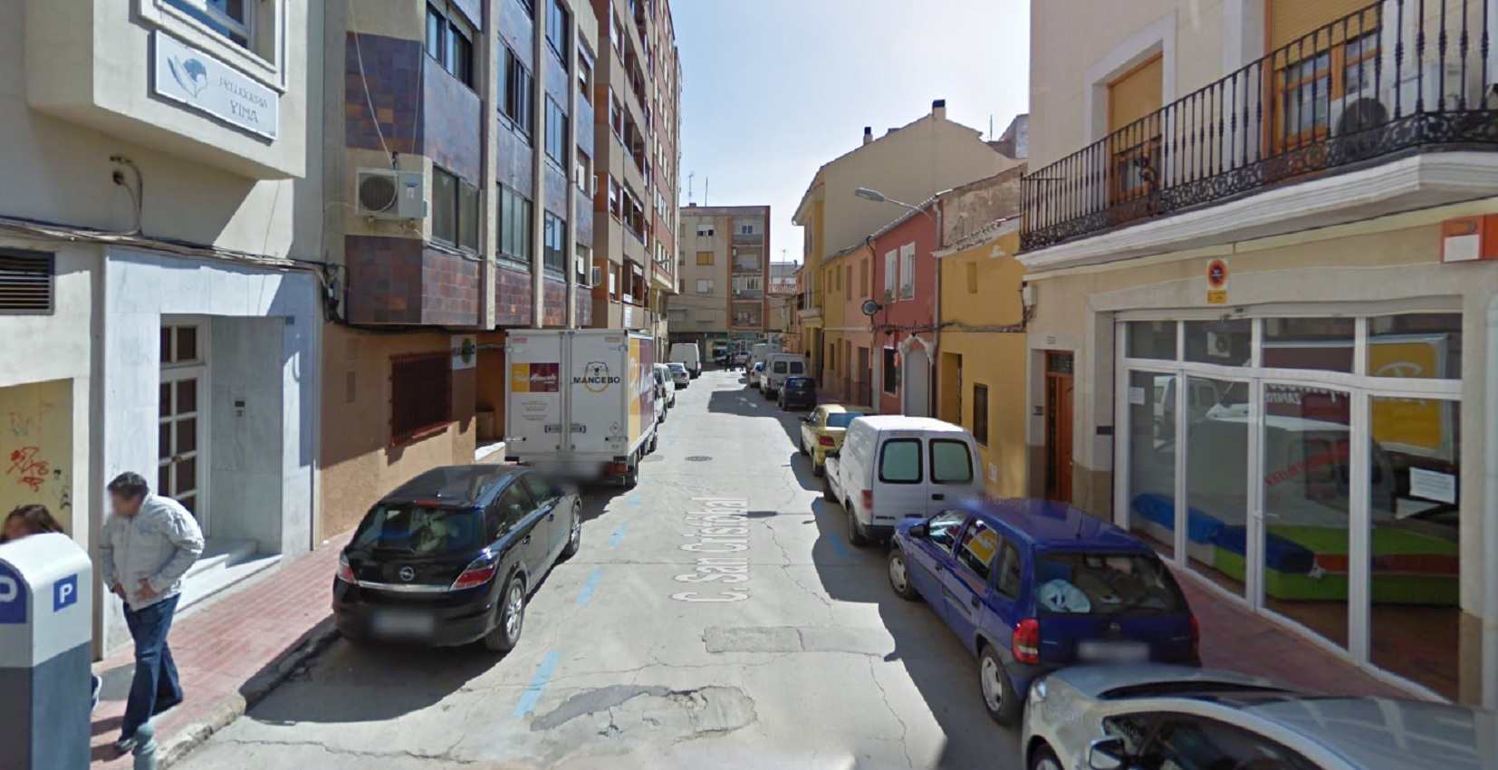 Calle San Cristóbal, en Almansa (Albacete).