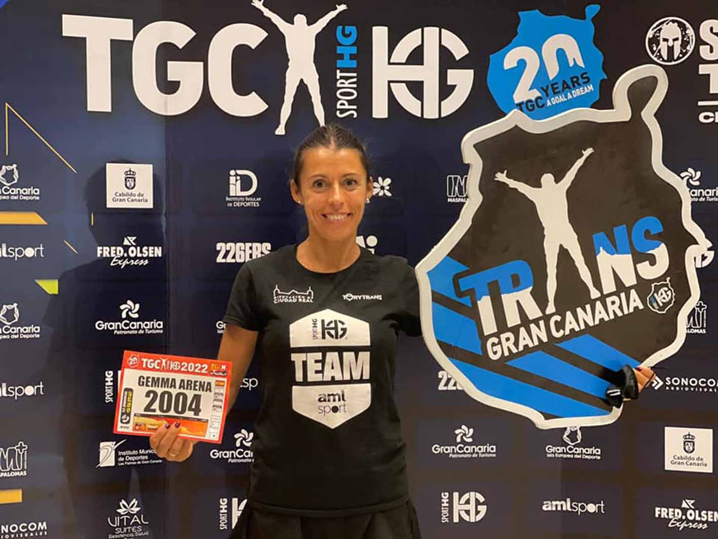 Gemma Arenas, en los prolegómenos del reciente Maratón de Transgrancanaria.