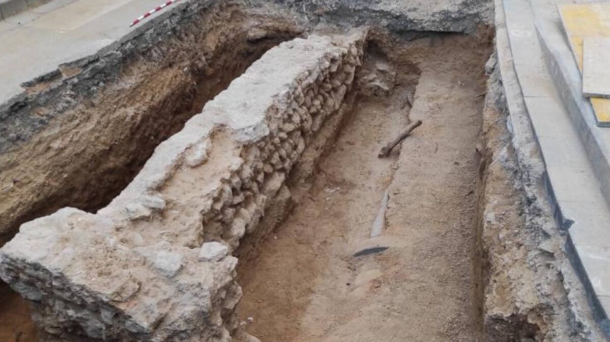 Hallazgos tras los trabajos de excavación. 