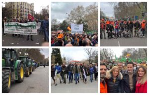 Muchos castellanomanchegos se han dado cita en Madrid para reclamar un mundo rural "justo y vivo".