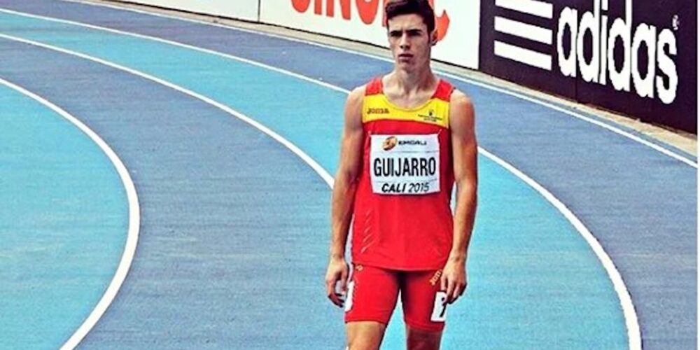 Manuel Gujarro, atleta de Villarrobledo (foto subida de la cuenta de Twitter de Emiliano García-Page).
