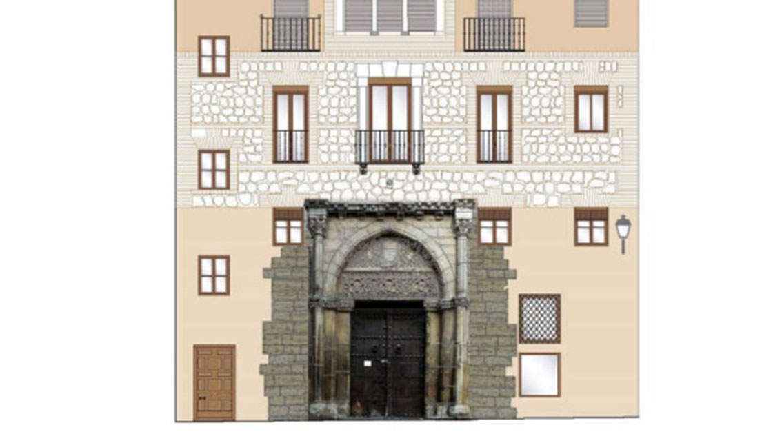 Fachada de los Palacio de los Toledo.