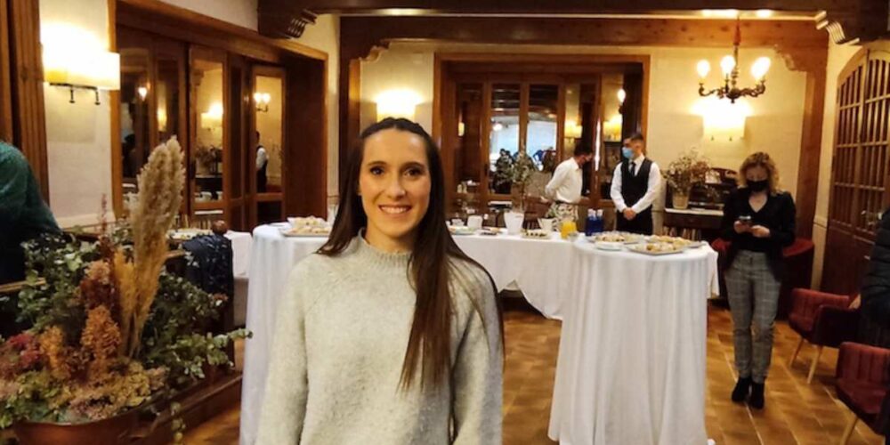 Paula Sevilla, la joven campeona, estuvo en Toledo.