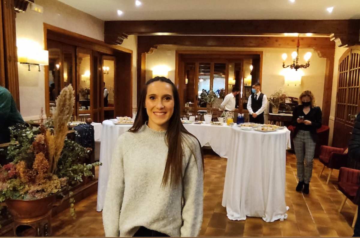 Paula Sevilla, la joven campeona, estuvo en Toledo.