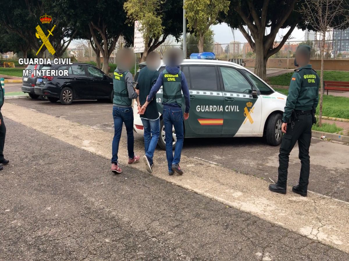 Imagen durante la investigación proporcionada por la Guardia Civil.