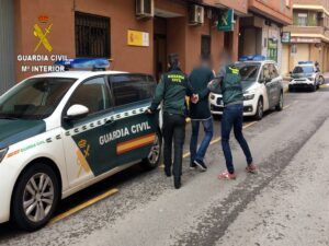 Imagen durante la investigación proporcionada por la Guardia Civil.