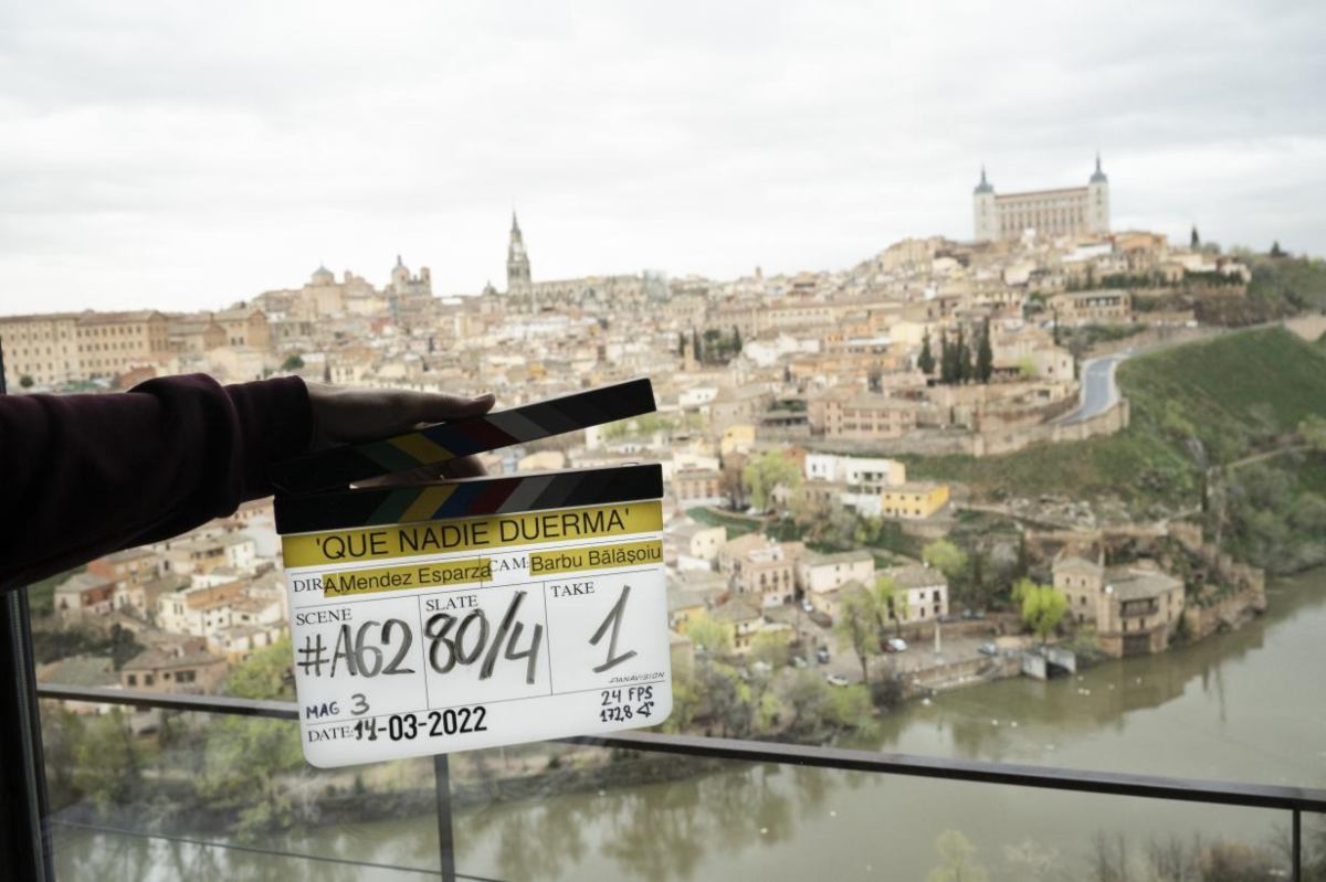 "Que nadie duerma" la película que se está rodando en lugares emblemáticos de Toledo.
