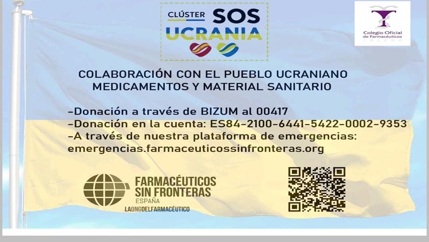 Los farmacéuticos de Toledo también quieren ayudar a los ucranianos.