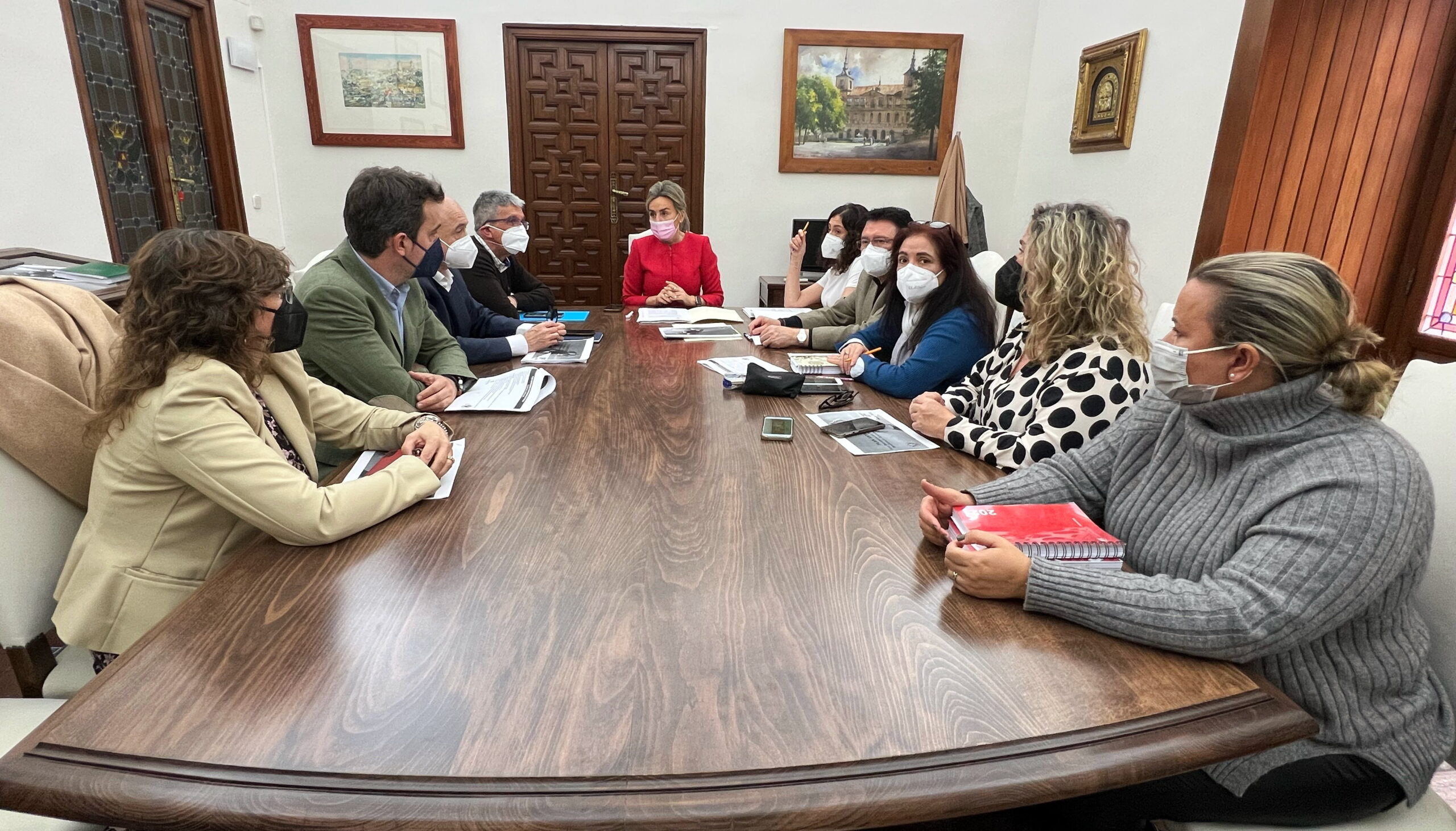 Junta de Gobierno Local, reunida hoy en el Ayuntamiento de Toledo.